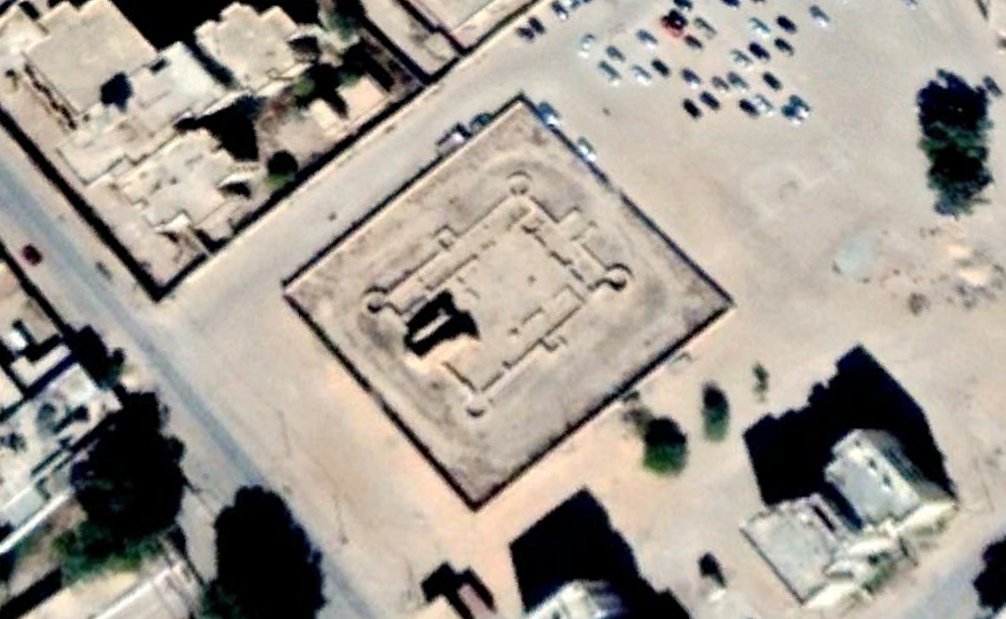 The palace from the air.