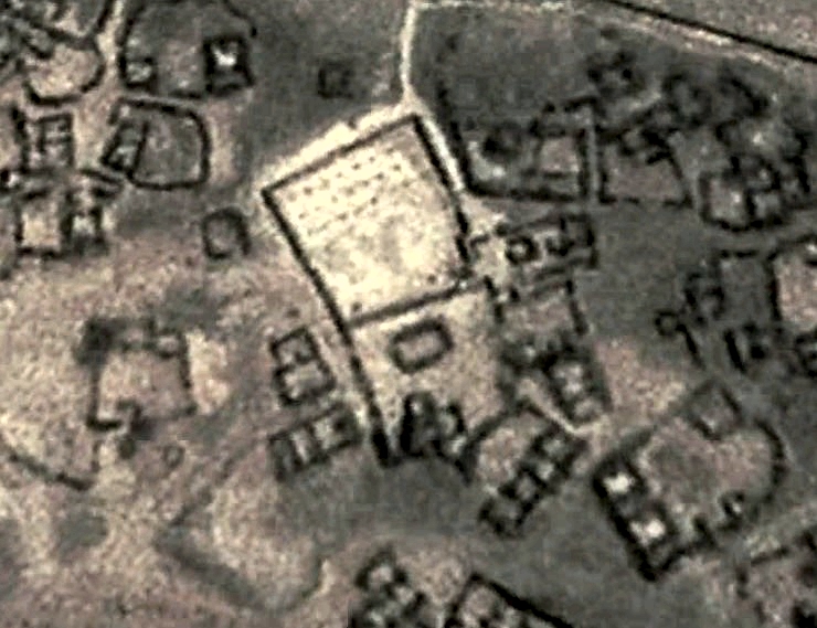 The mosque seen from the air.