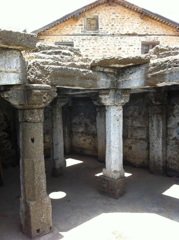 A corner of the mosque. Notice that it once had ornate carvings.