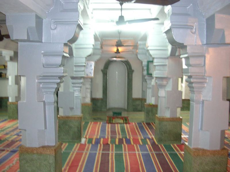 The mihrab of the old Kilakarai Mosque