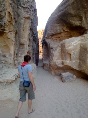 Entrance to the box canyon in Petra