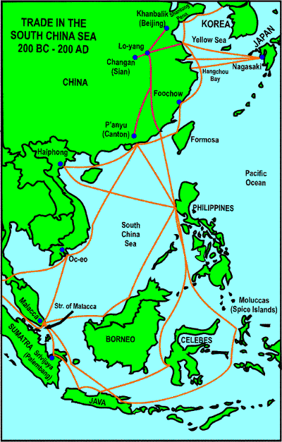 maritime trade map