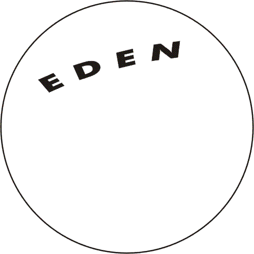 Circle with Eden written in it.