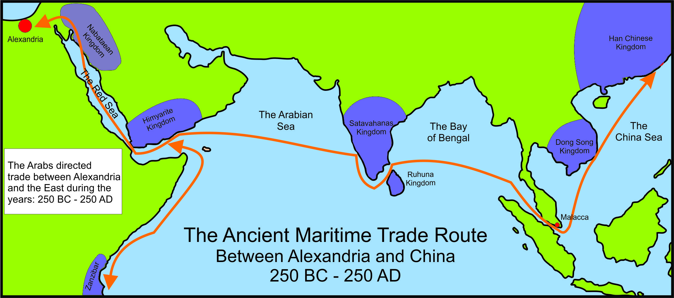 Sea Trade Routes Map The Ancient Maritime Sea Route