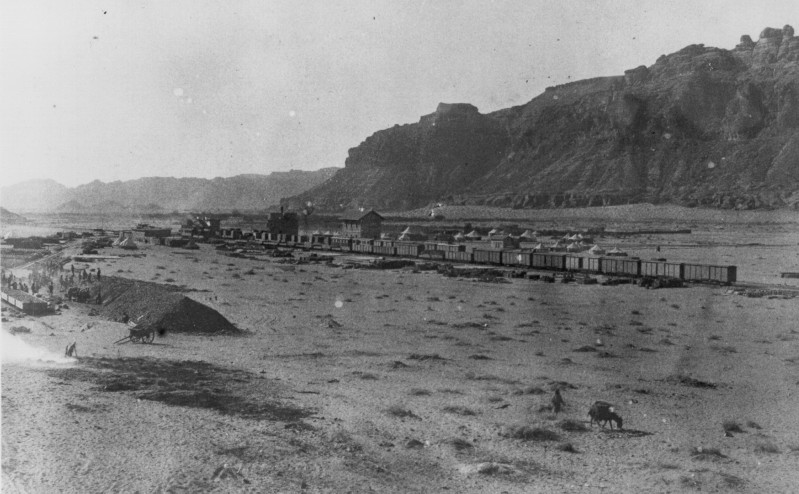 Al Ula Station in 1917 taken by pilot Capt. Thomas Henderson M.C.