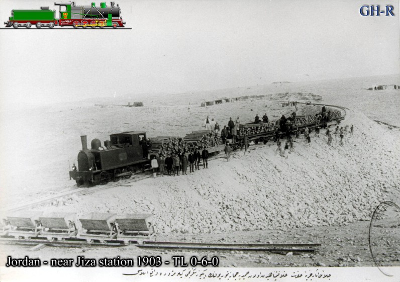 Construction of the railway near Jiza station in 1903