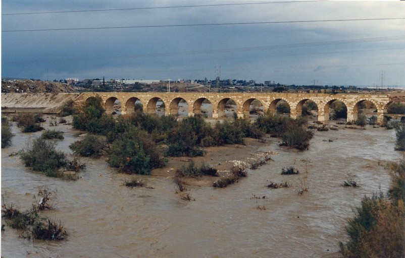 The old railway bridge over the Beer Sheva Wadi, built in 1916